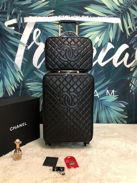 chanel travel case|Chanel luggage.